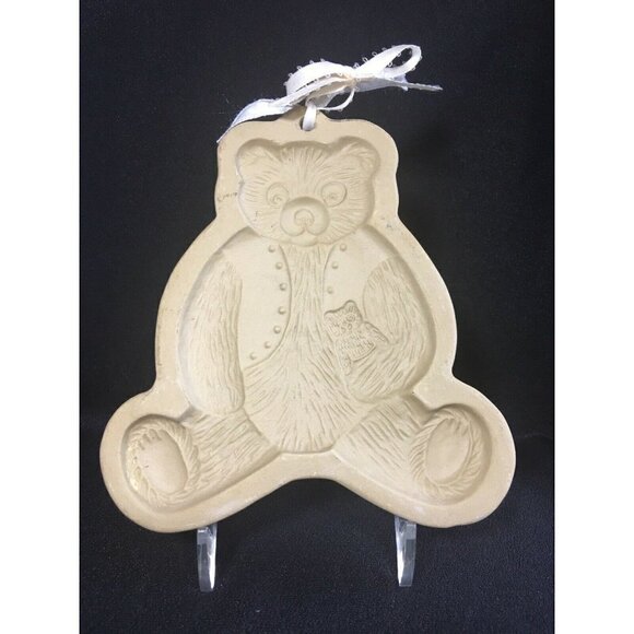Nice! Brown Bag Cookie Art 1984 Teddy Bear Shape Mold - Picture 1 of 2